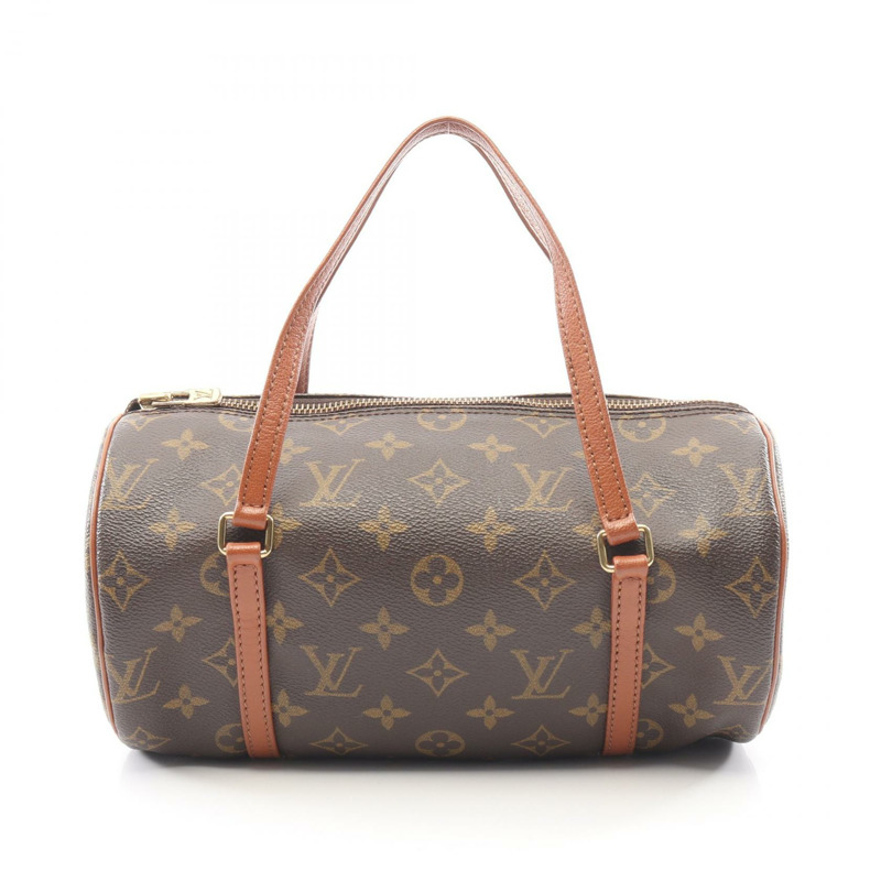 路易威登 Papillon 26 舊手提包 M51366 Monogram 帆布棕色二手女士 LV-0