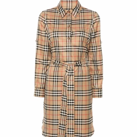 Burberry 女士 襯衫式連衣裙UK-0 UK-2 UK-4 UK-6 UK-8 UK-10碼