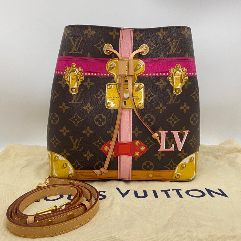 LV經典老花宮廷水桶肩背包26*26*17 98新配件塵袋-1