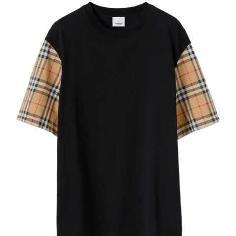 Burberry 女士 Vintage 格紋衣袖T恤XXXS XXS XS S M L XL碼