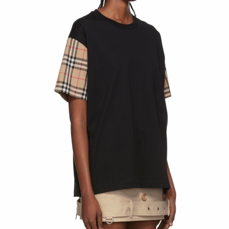 Burberry 女士 Vintage 格紋衣袖T恤XXXS XXS XS S M L XL碼-3