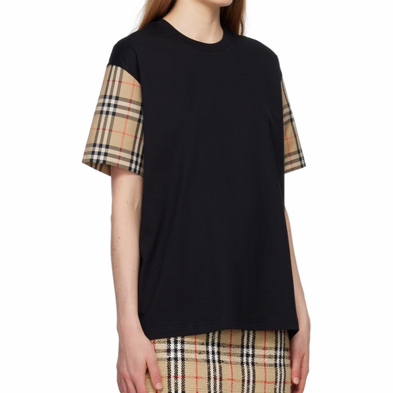 Burberry 女士 Vintage 格紋衣袖T恤XXXS XXS XS S M L XL碼-6
