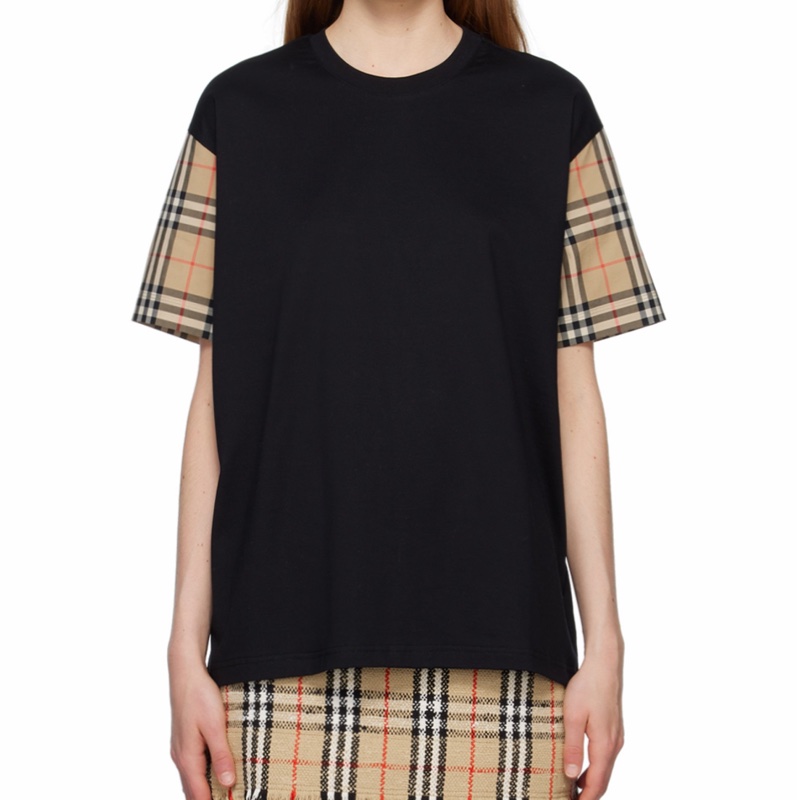 Burberry 女士 Vintage 格紋衣袖T恤XXXS XXS XS S M L XL碼-7