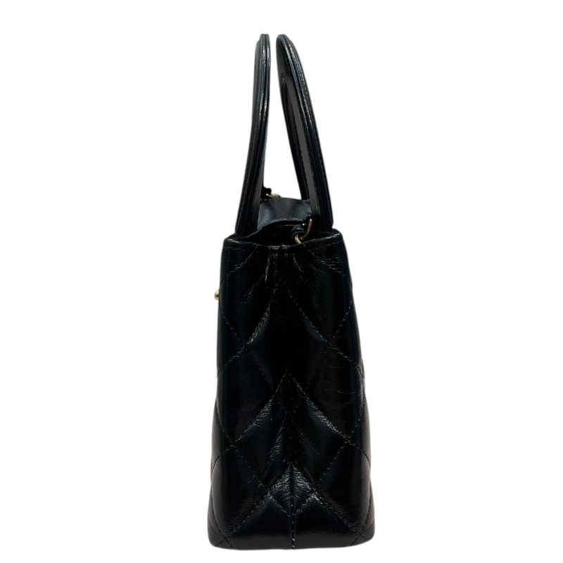 CHANEL 香奈兒 AS4416 KELLY COCO HANDLE 迷你鍊條包 皮革 黑色 金釦-4