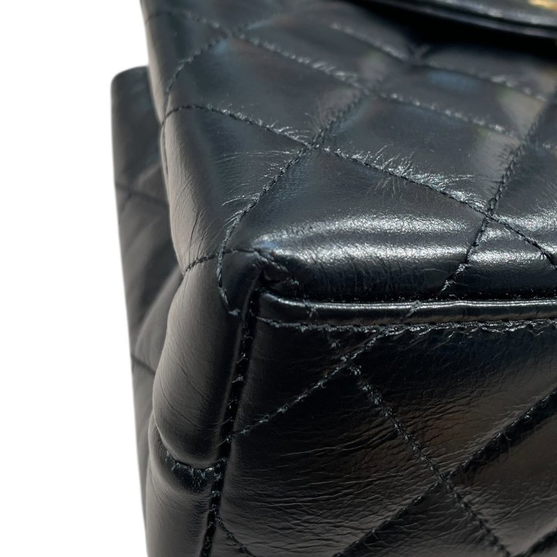 CHANEL 香奈兒 AS4416 KELLY COCO HANDLE 迷你鍊條包 皮革 黑色 金釦-6