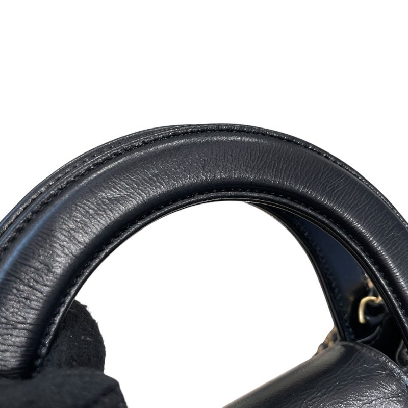 CHANEL 香奈兒 AS4416 KELLY COCO HANDLE 迷你鍊條包 皮革 黑色 金釦-14