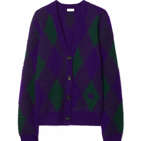 Burberry 女士 菱形圖案羊毛毛衣XXS XS S M碼