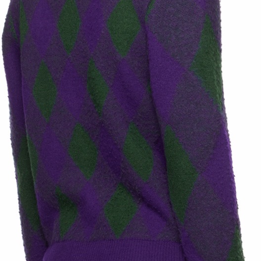 Burberry 女士 菱形圖案羊毛毛衣XXS XS S M碼-1