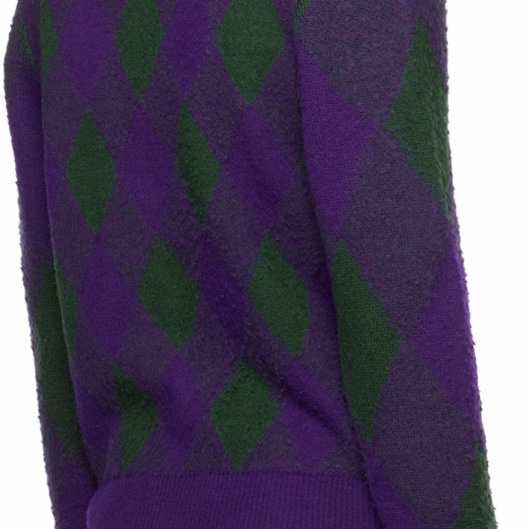 Burberry 女士 菱形圖案羊毛毛衣XXS XS S M碼-2