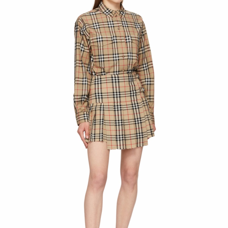 Burberry 女士 格紋襯衫UK-2 UK-4 UK-6 UK-8 UK-10 UK-12 UK-14-2