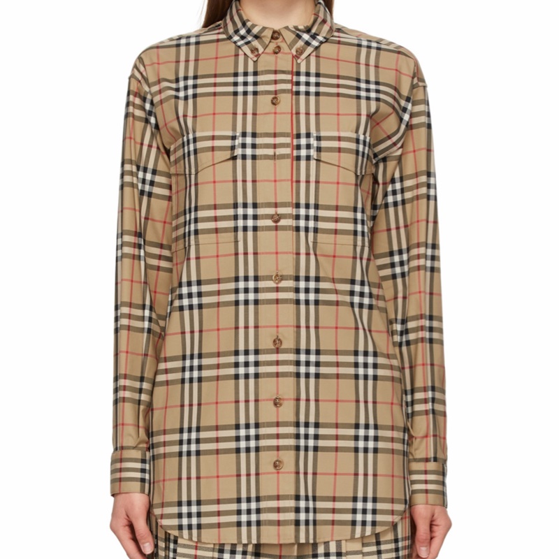 Burberry 女士 格紋襯衫UK-2 UK-4 UK-6 UK-8 UK-10 UK-12 UK-14-5