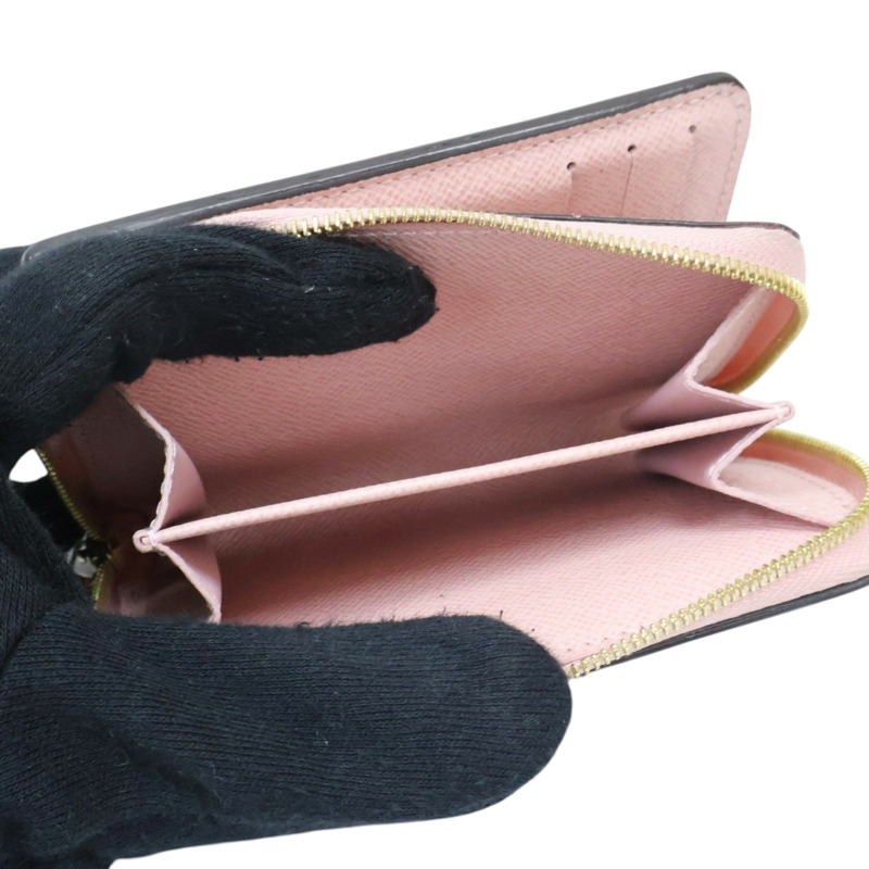 粉/棕色 MONOGRAM 牛皮 Portefeuille Lou 二折短夾【LOUIS VUITTON LV 路易威登】 M82378-5