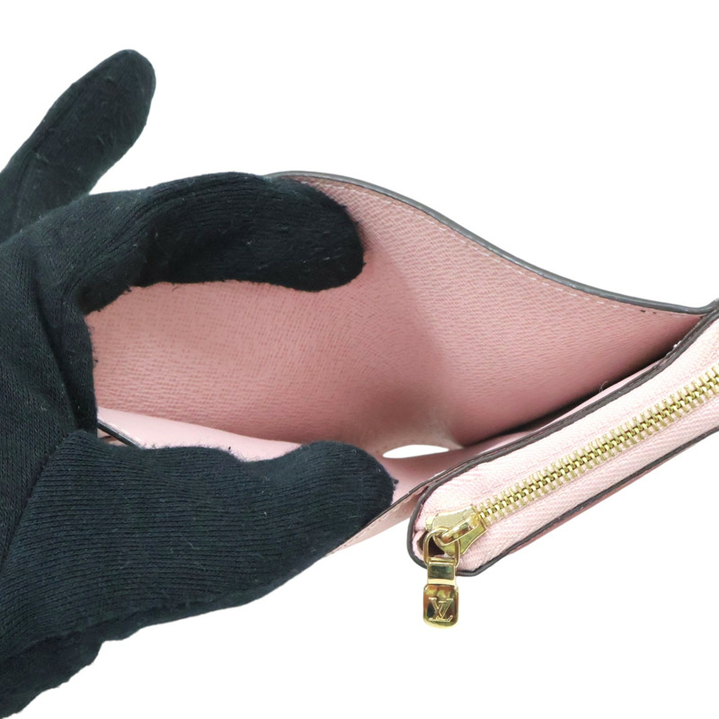 粉/棕色 MONOGRAM 牛皮 Portefeuille Lou 二折短夾【LOUIS VUITTON LV 路易威登】 M82378-6