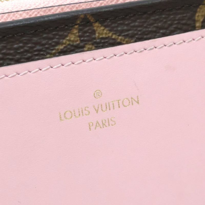 粉/棕色 MONOGRAM 牛皮 Portefeuille Lou 二折短夾【LOUIS VUITTON LV 路易威登】 M82378-8