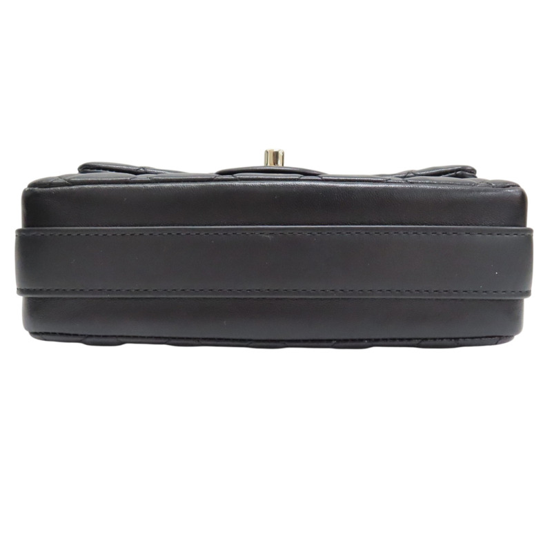 黑色 菱格紋 牛革 Bolero De Chanel 肩背包 淡金釦【CHANEL 香奈兒】 AS1737-3