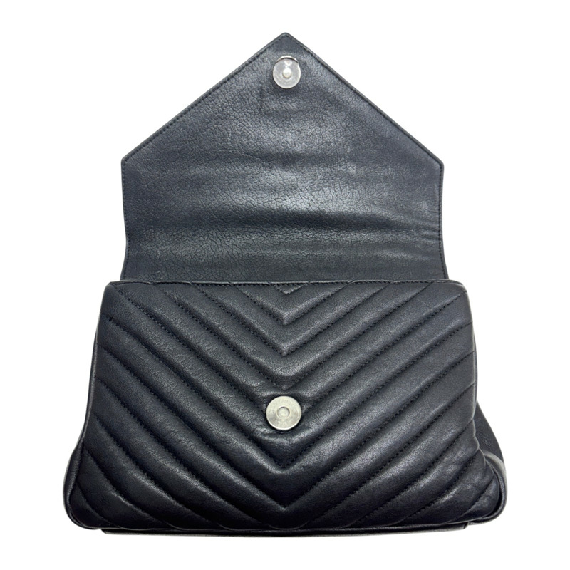 黑色 皮革 College Medium 兩用包【SAINT LAURENT YSL 聖羅蘭 】 487213-4