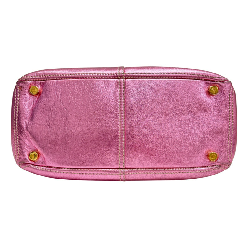 粉紅色 皮革 Boogie 手提包【CELINE 賽琳】 CE00/34-3