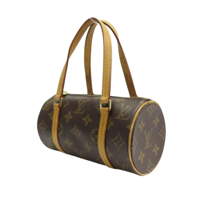棕色 原花帆布 Papillon 19 手提包【LOUIS VUITTON LV 路易威登】 M51389-2