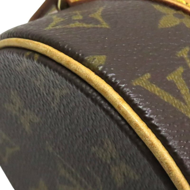 棕色 原花帆布 Papillon 19 手提包【LOUIS VUITTON LV 路易威登】 M51389-8