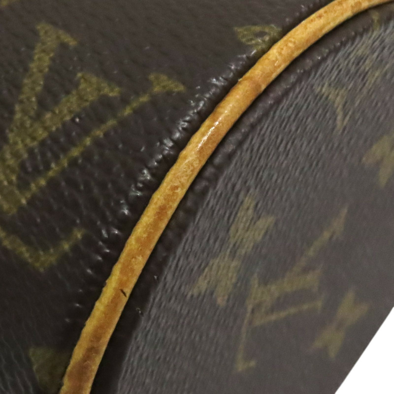 棕色 原花帆布 Papillon 19 手提包【LOUIS VUITTON LV 路易威登】 M51389-9