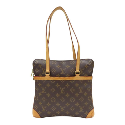 棕色 原花帆布 Coussin GM 肩背包【LOUIS VUITTON LV 路易威登】 M51141
