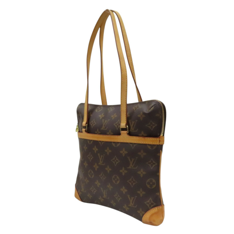 棕色 原花帆布 Coussin GM 肩背包【LOUIS VUITTON LV 路易威登】 M51141-2