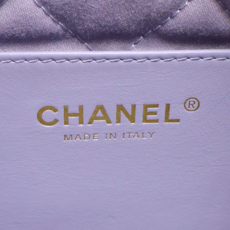 紫色 菱格紋 牛皮 22 mini 肩背包【CHANEL 香奈兒】 AS3980-6