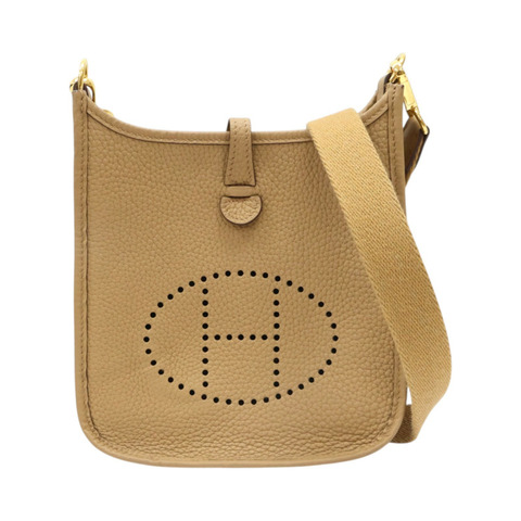 餅乾色 Clemence牛皮 Evelyne 16 肩背包 B刻【HERMES 愛馬仕】 H069426CC