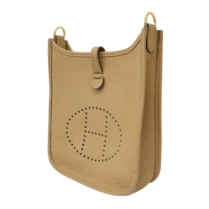 餅乾色 Taurillon牛皮 Evelyne 16 肩背包 B刻【HERMES 愛馬仕】 H069426CC-2
