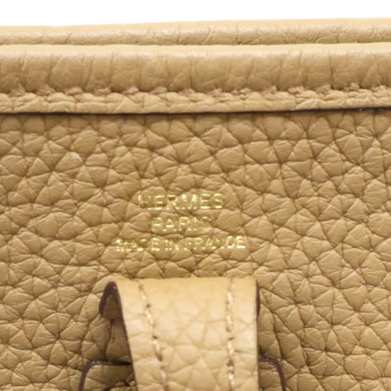 餅乾色 Taurillon牛皮 Evelyne 16 肩背包 B刻【HERMES 愛馬仕】 H069426CC-5