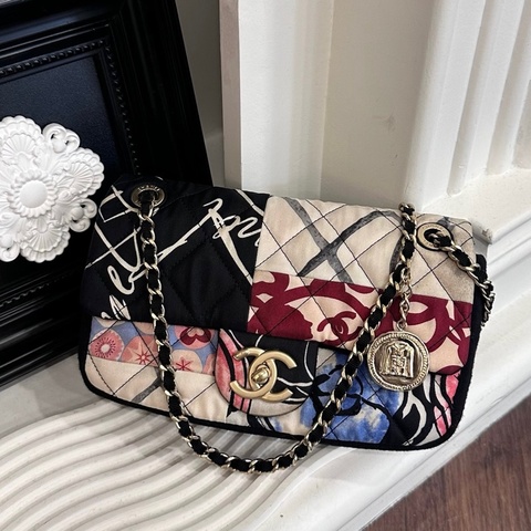 CHANEL CF20 帆布織布材質 19開