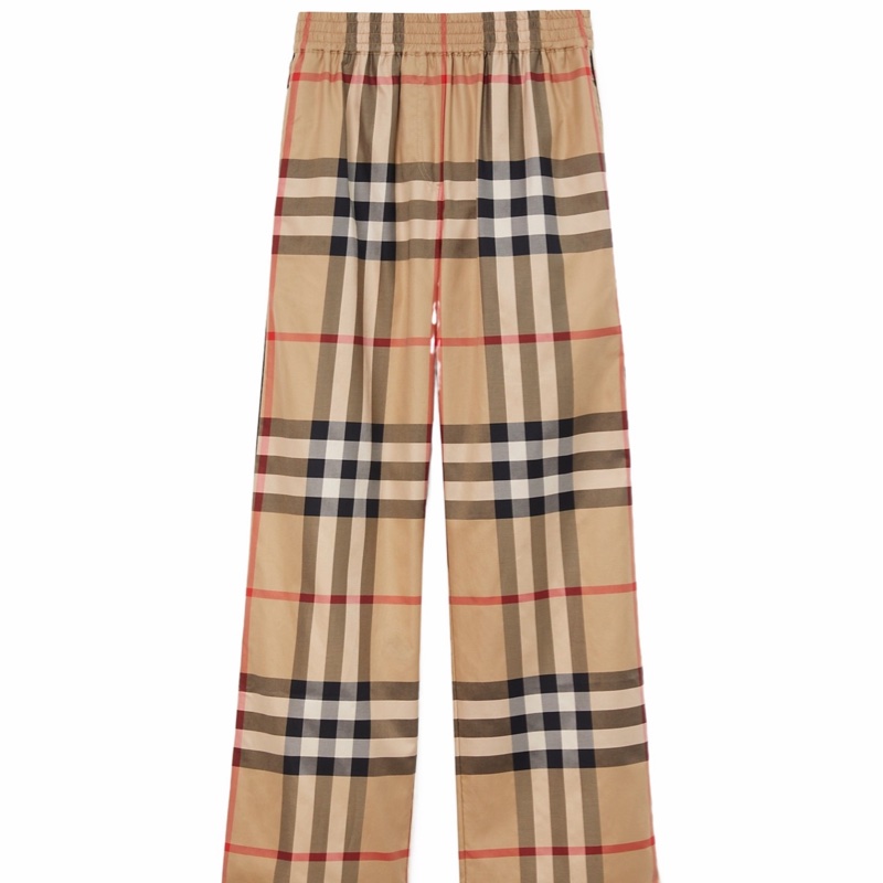 Burberry 女士 格紋鬆緊腰休閒褲UK-2 UK-4 UK-6 UK-8 UK-10 UK-12-0