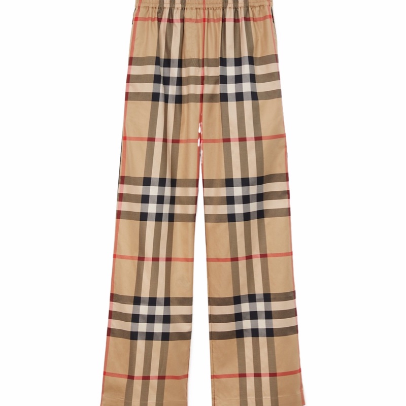 Burberry 女士 格紋鬆緊腰休閒褲UK-2 UK-4 UK-6 UK-8 UK-10 UK-12-4