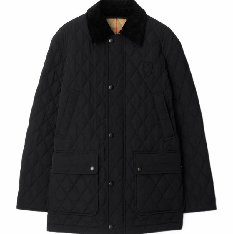 Burberry 女士 翻領絎縫棉服XXS XS S M L碼-0