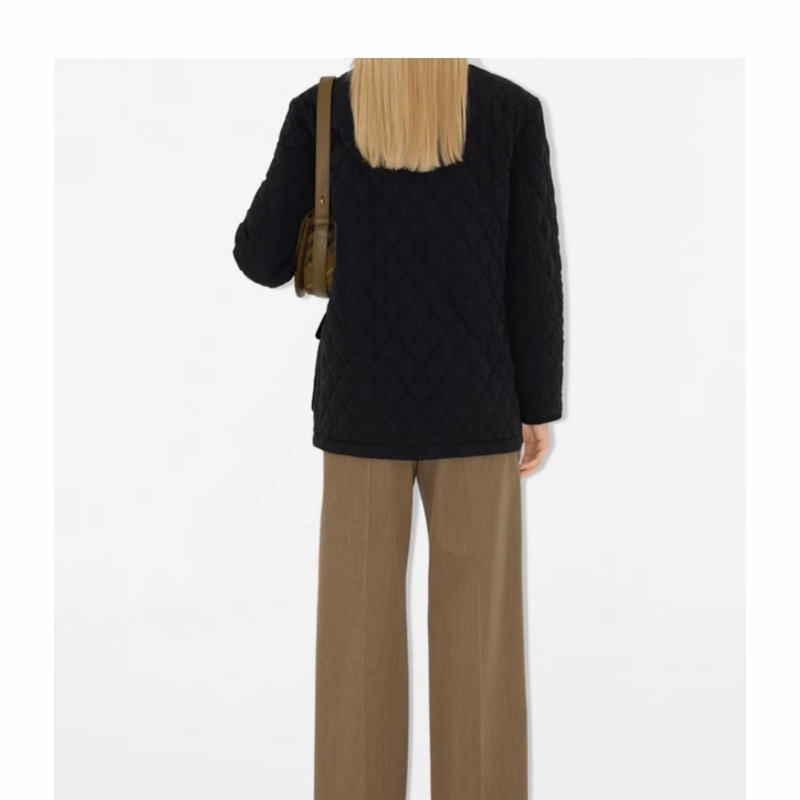 Burberry 女士 翻領絎縫棉服XXS XS S M L碼-4