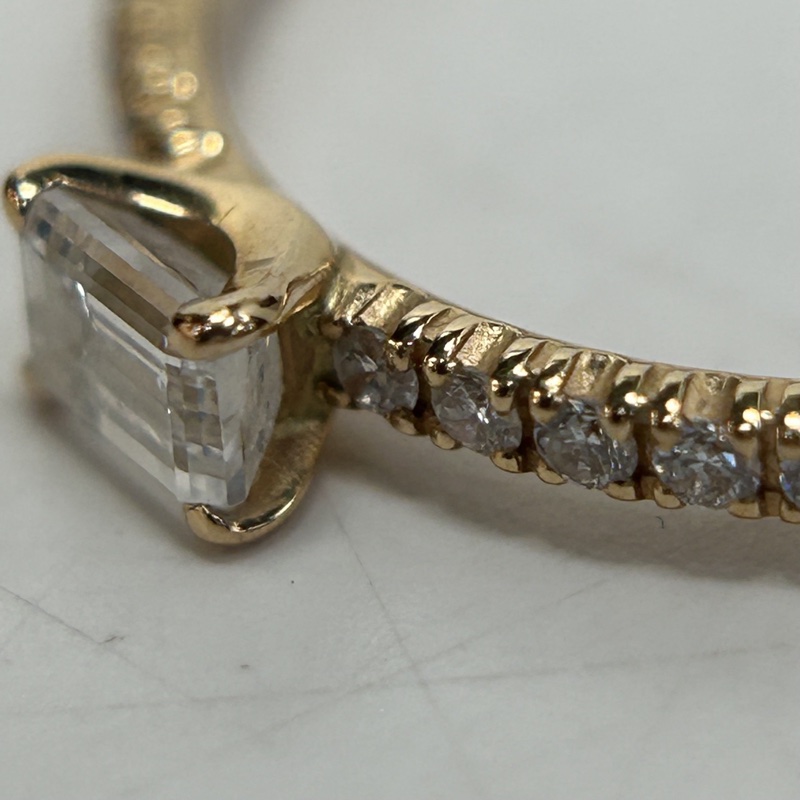 CARTIER 18K玫瑰金Etincelle單排鑽戒指49-4