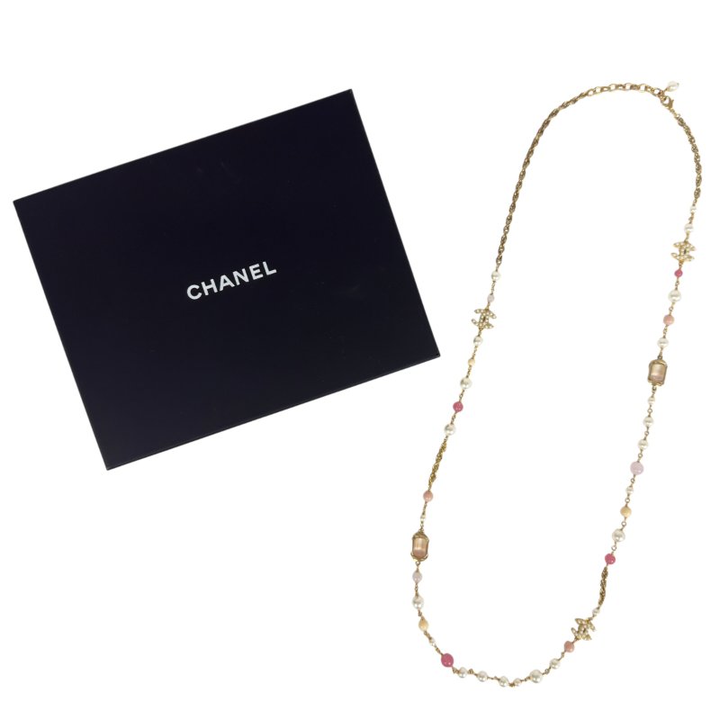 CHANEL CC 珠珠 長頸鏈-0