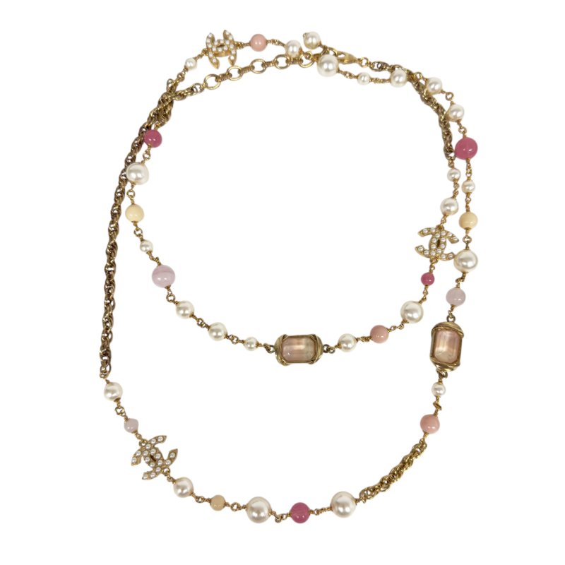 CHANEL CC 珠珠 長頸鏈-1