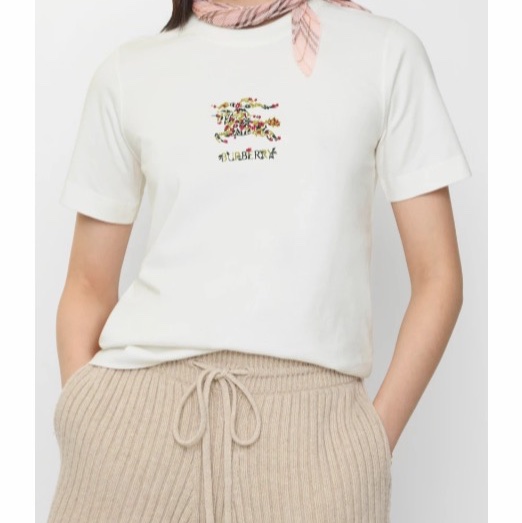 Burberry 女士 EKD純棉花卉T恤XXS XS S M L XL碼-2