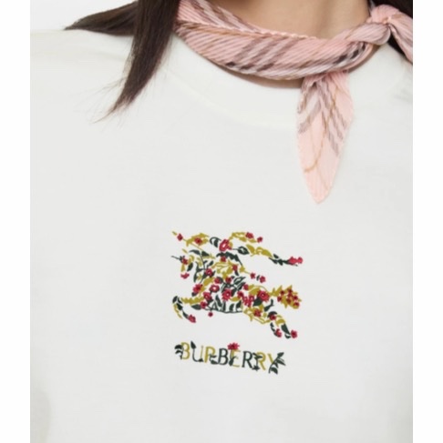 Burberry 女士 EKD純棉花卉T恤XXS XS S M L XL碼-3