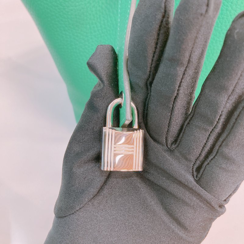 MS0576 Hermes 愛馬仕 菜籃子 中號 竹子綠 銀扣 Picotin 18 Clemence 1K Bamboo x PHW-12