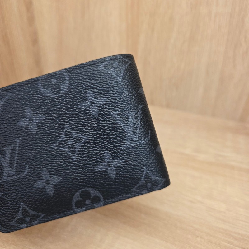 [專櫃銷量排名🥰超甜價出] LV黑灰老花Multiple5卡短夾-8