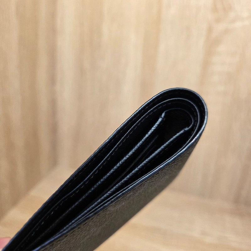 [專櫃銷量排名🥰超甜價出] LV黑灰老花Multiple5卡短夾-12