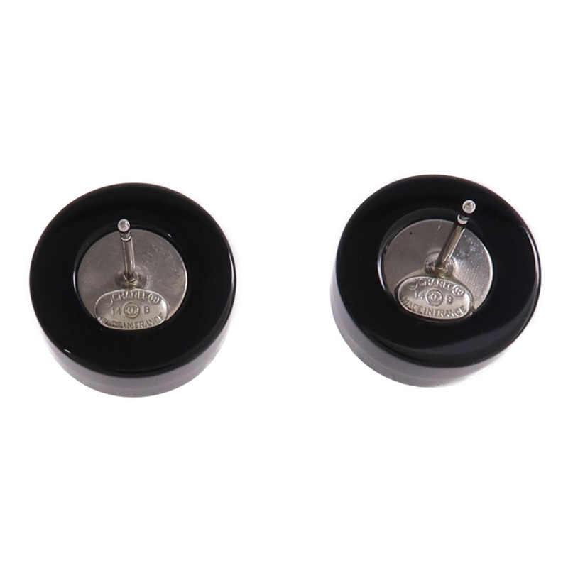 CHANEL PVC/金屬Earrings銀扣耳環-2