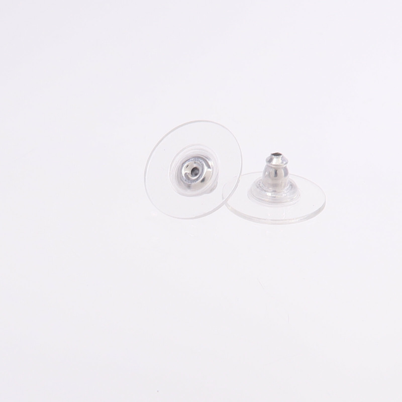 CHANEL PVC/金屬Earrings銀扣耳環-4