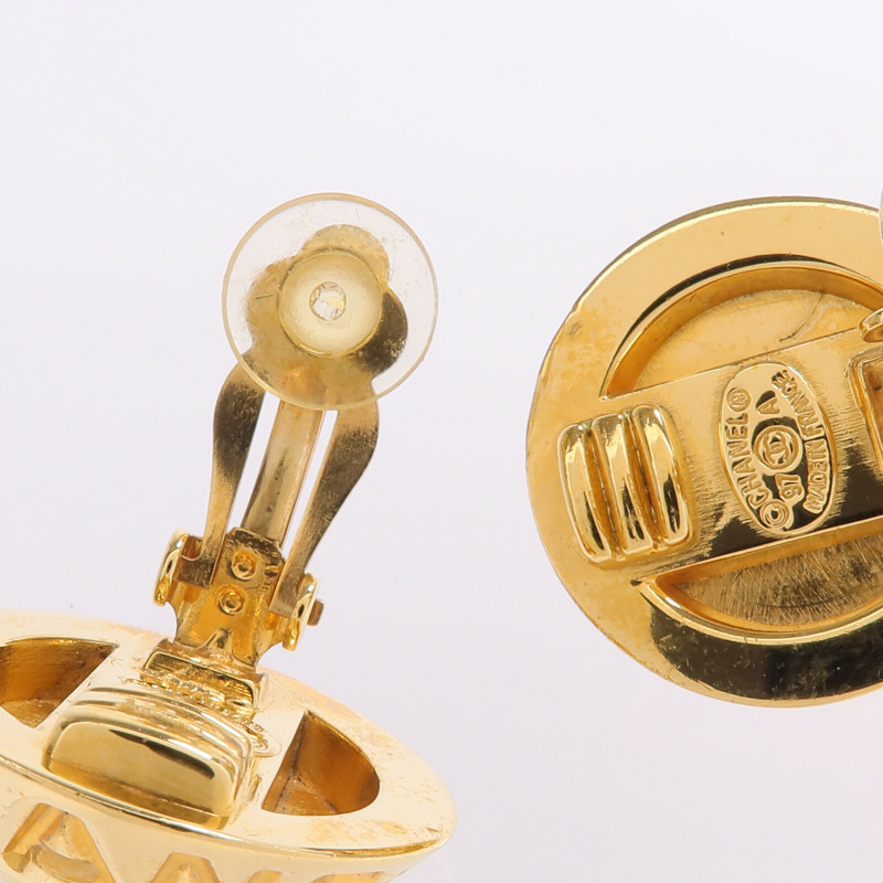 CHANEL 金屬Earrings金扣耳環-5