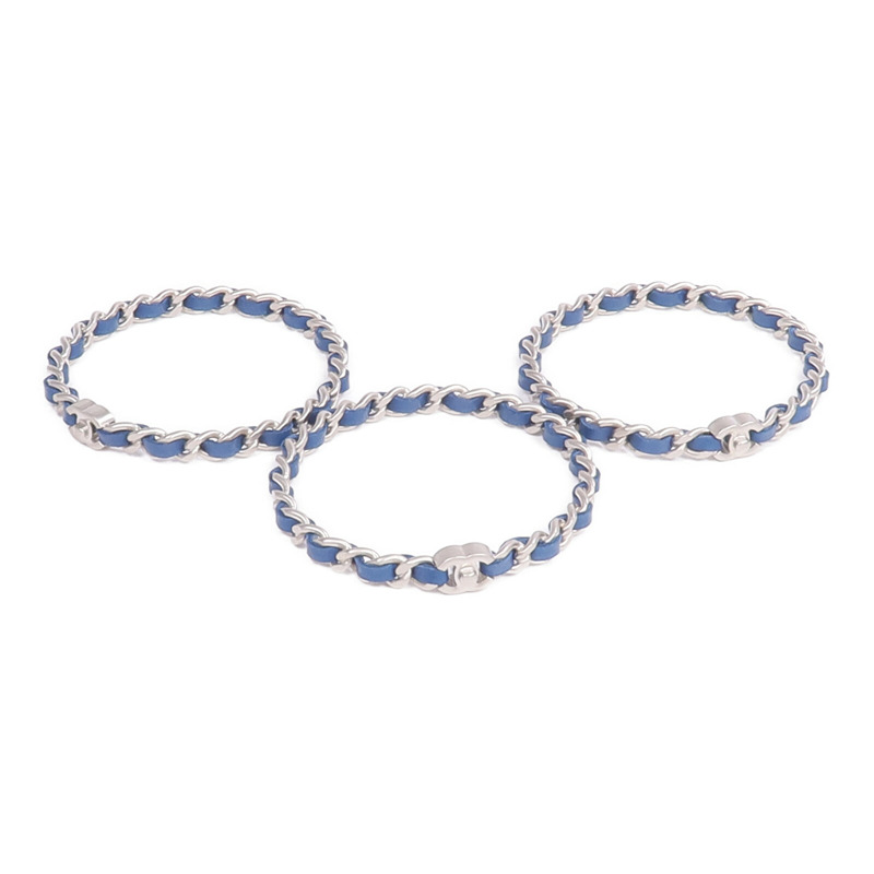 CHANEL 金屬/羊皮皮革Bangles Mx3手鐲-1