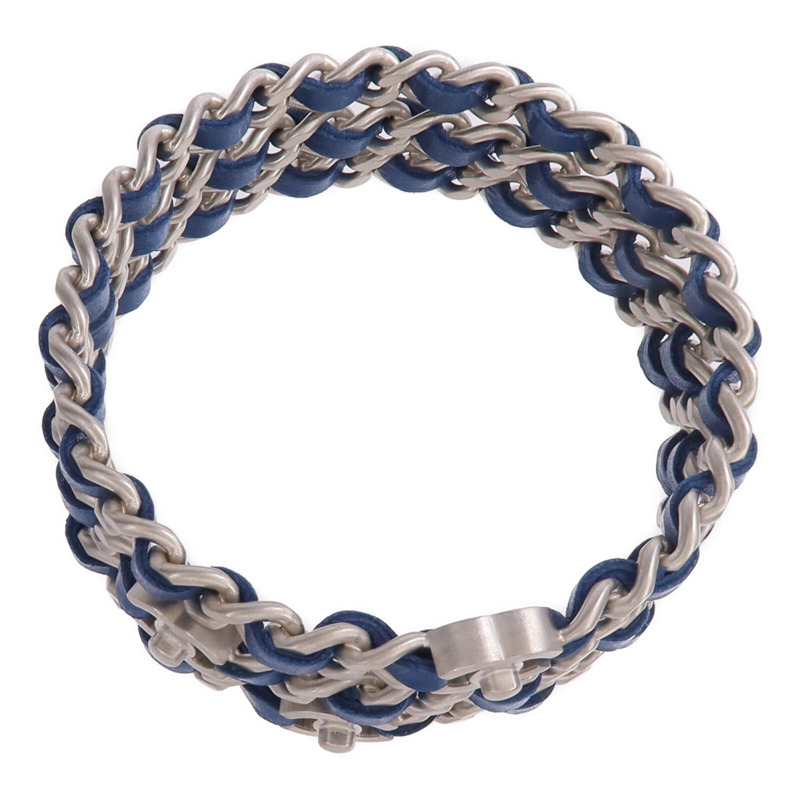 CHANEL 金屬/羊皮皮革Bangles Mx3手鐲-4