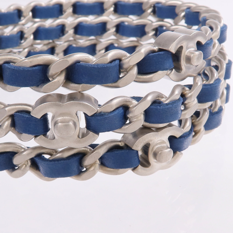 CHANEL 金屬/羊皮皮革Bangles Mx3手鐲-5