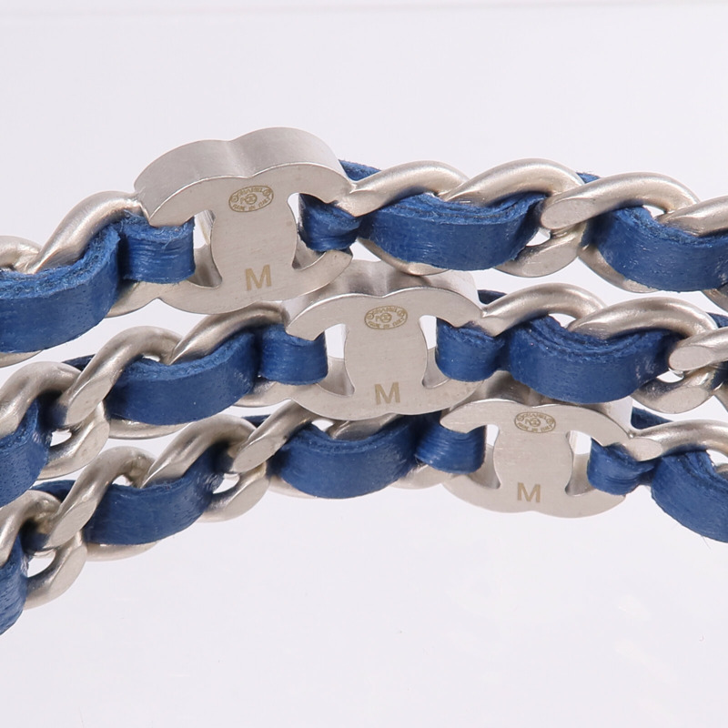 CHANEL 金屬/羊皮皮革Bangles Mx3手鐲-6